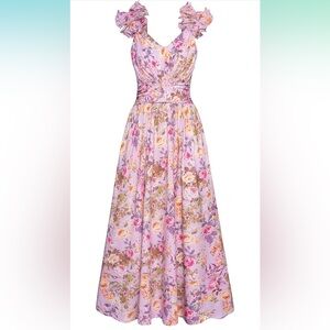 Floral Dress w/ Pockets and Adjustable Ruffle Straps